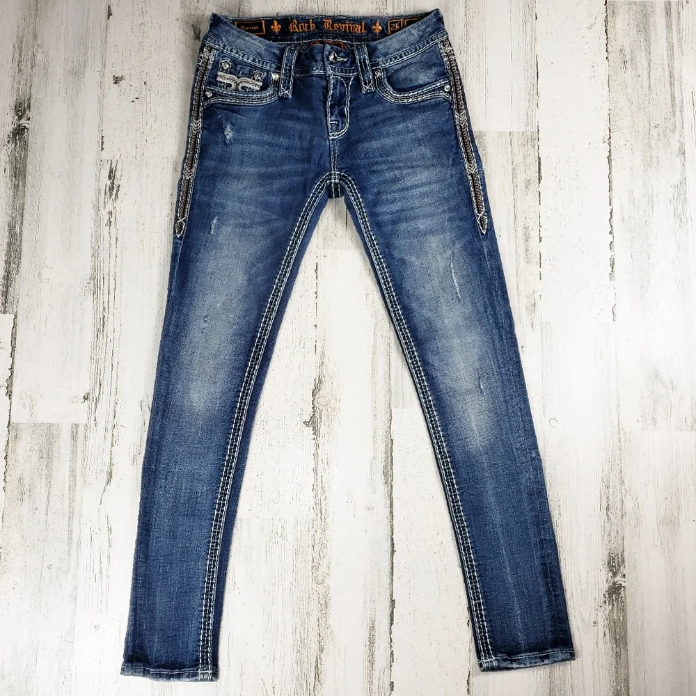 Rock Revival Blue Ankle - Picture 2 of 6